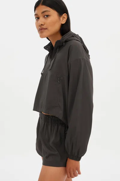 Girlfriend Collective Ash Huddle Half-zip Windbreaker