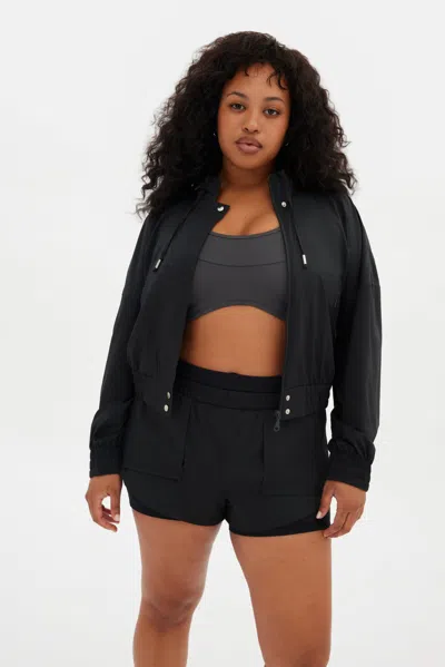 Girlfriend Collective Black Petra Bomber Jacket