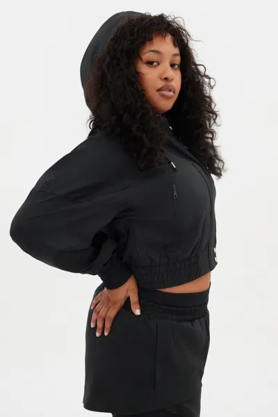 Girlfriend Collective Black Petra Bomber Jacket