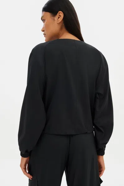 Girlfriend Collective Black Raquel Snap Front Jacket