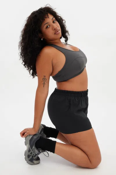 Girlfriend Collective Black Winnie Snap Short