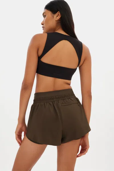 Girlfriend Collective Chestnut Fallon Layered Short