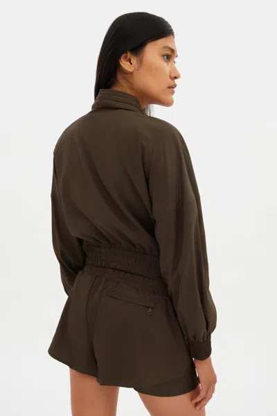 Girlfriend Collective Chestnut Petra Bomber Jacket