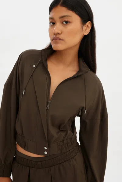 Girlfriend Collective Chestnut Petra Bomber Jacket