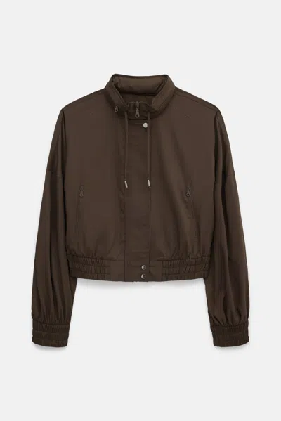Girlfriend Collective Chestnut Petra Bomber Jacket