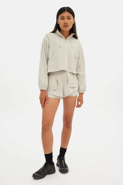 Girlfriend Collective Marble Huddle Half-zip Windbreaker