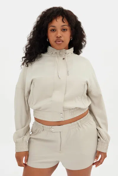 GIRLFRIEND COLLECTIVE MARBLE PETRA BOMBER JACKET 