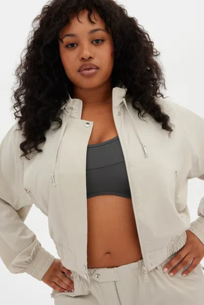 Girlfriend Collective Marble Petra Bomber Jacket