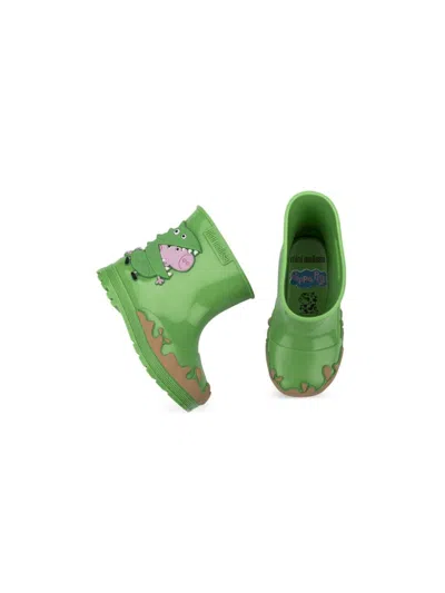 Mini Melissa Welly X Peppa Pig Boots In 绿色