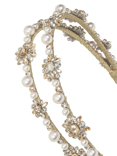 Jennifer Behr Manon Headband In 金色