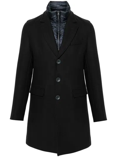 Herno Layered Coat In 蓝色