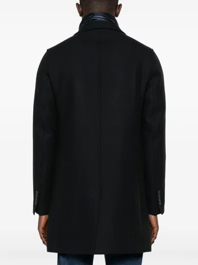 Herno Layered Coat In 蓝色