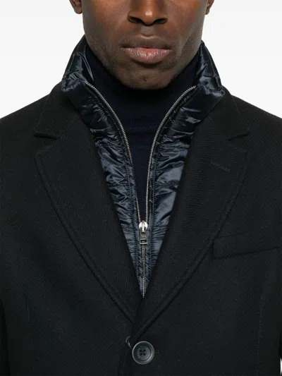 Herno Layered Coat In 蓝色