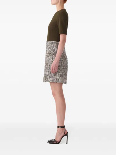 Jason Wu Collection Two-fabric Dress In 绿色