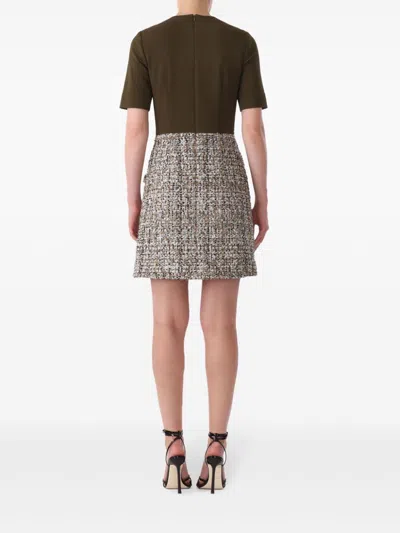 Jason Wu Collection Two-fabric Dress In 绿色