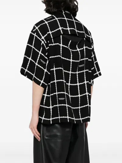 Undercover Graphic-print Zip-up Shirt In 黑色