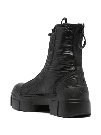 Vic Matie Contemporary Black Ankle Boots With Chunky Sole In 黑色