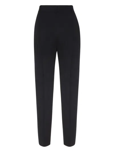 Pinko Slim-cut Cropped Trousers In 黑色