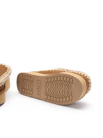 Mou Eskimo Bold Slippers In Brown