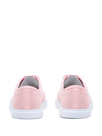 Lanvin Lace-up Low-cut Casual Shoes In 粉色