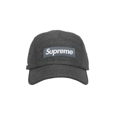 Pre-owned Supreme Glitter Cordura Camp Cap 'black'