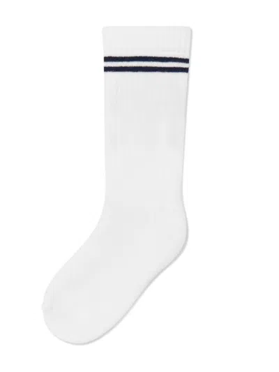 Dolce & Gabbana Boys White Cotton Knit Socks In White