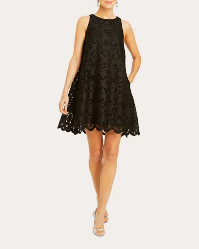 Mestiza Women's Luli Scalloped Guipure Lace Mini Dress In Black
