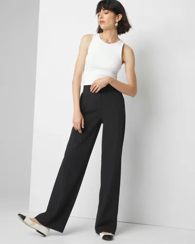 White House Black Market Lightweight Luna Wide Leg Pants Trousers In Black