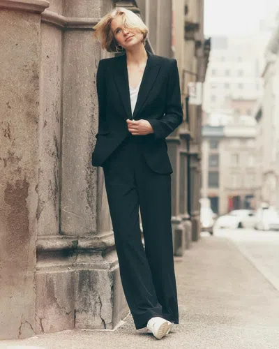 White House Black Market Lightweight Luna Wide Leg Pants Trousers In Black