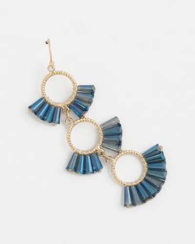 Chico's No Droop™ Blue Triple Drop Earrings |  In Blue