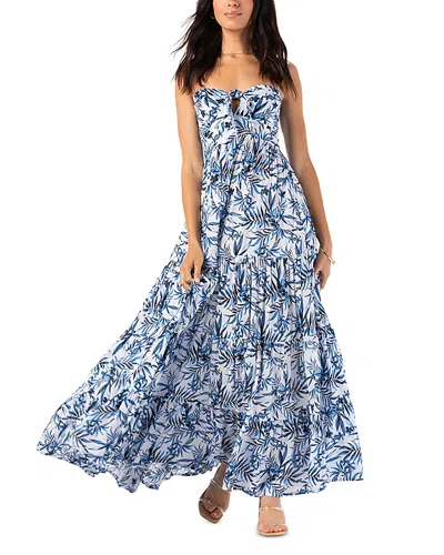 Tiare Hawaii Gardenia Maxi Dress In Huuahine Royal Blue