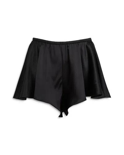 Shop Fleur Du Mal Luxe Flutter Shorts In Black