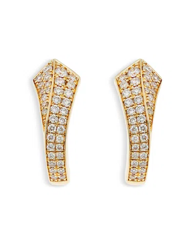 Alberto Milani 18k Yellow Gold Via Fiori Chiari Diamond Earrings, 0.82 Ct. T. W. - Exclusive, Italy Campaign In Gold