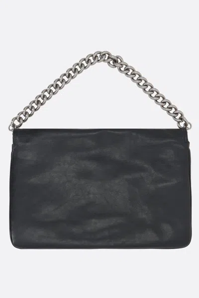 Balenciaga Bag In Tumbled Leather In Gray