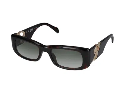 Blumarine Sunglasses In Dark Havana Glossy