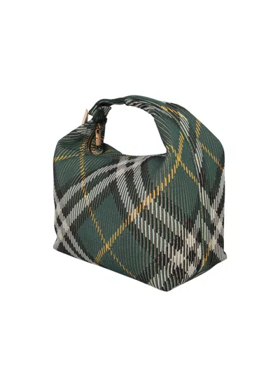Burberry Green Mini Peg Duffle Bag In Green