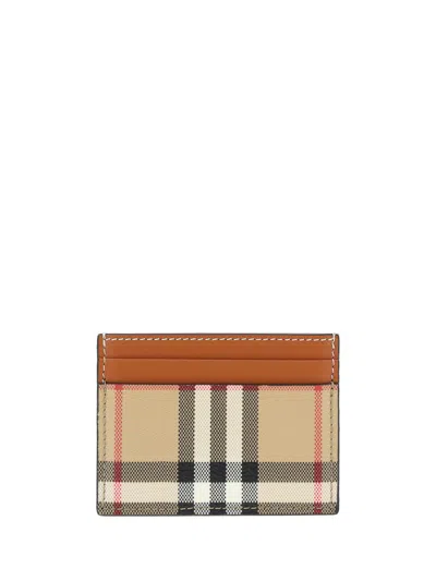 Shop Burberry Wallets In Beige