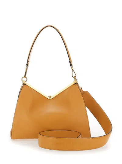 Shop Etro Vela Medium Shoulder Bag In Calf Leather