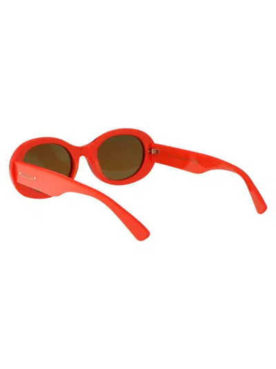 Gucci Womens Orange Gg1587s Oval-frame Acetate Sunglasses In 003 Orange Orange Brown