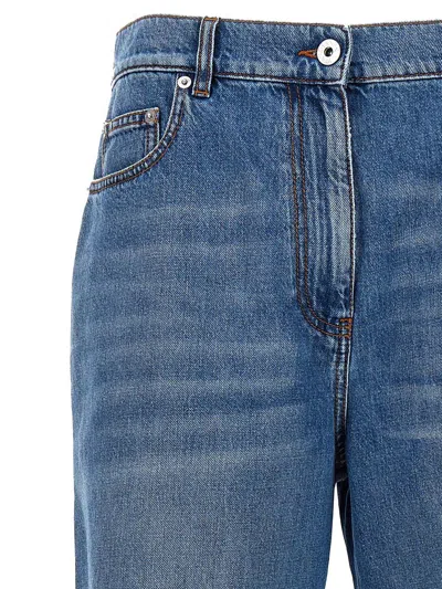 Shop Jw Anderson Cut-out Jeans In Blue