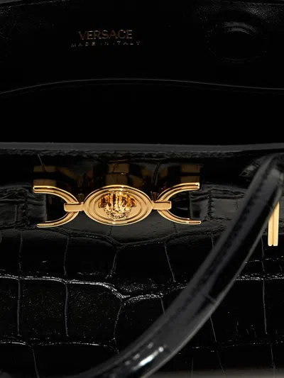 Shop Versace Medusa '95 Handbag In Black