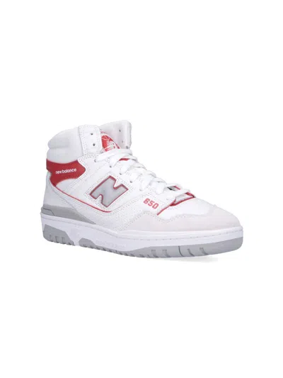 New Balance 650 High-top Sneakers In White With Astro Dust And Angora In White