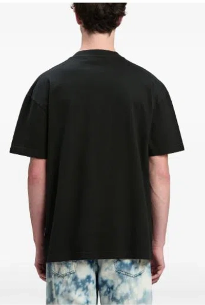 Shop Palm Angels T-shirts And Polos In Black