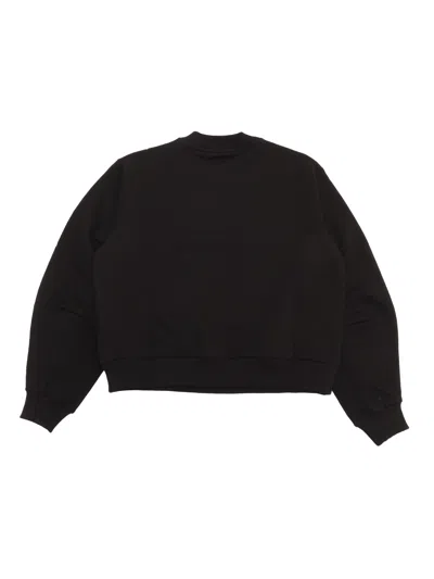 Dolce & Gabbana Floral Detailed Sweatshirt In Black