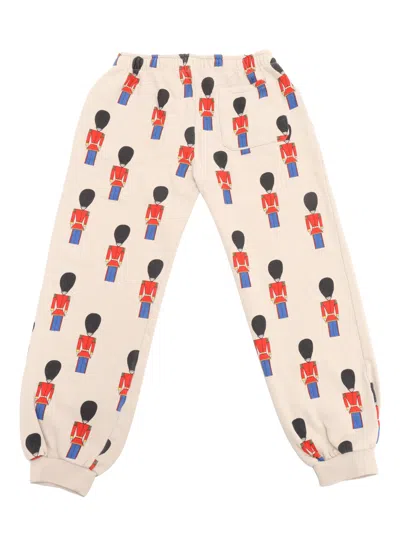 Bobo Choses Little Tin Soldiers All Over Jogging Pants In Brown