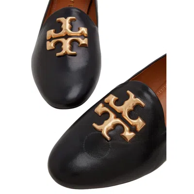 Tory Burch Eleanor Leather Medallion Loafers In Black
