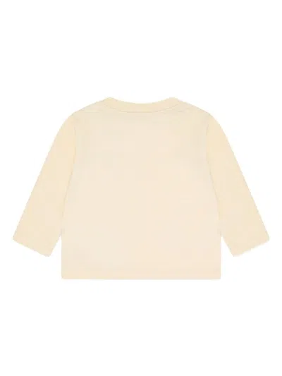 Moschino Leo Teddy-print T-shirt In Neutrals