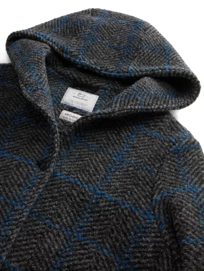 Woolrich Hooded Coat In Grey