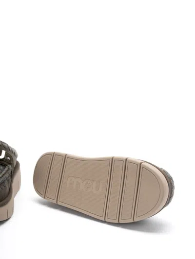Mou Bounce Slippers In Brown