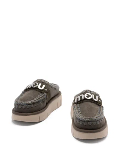Mou Bounce Slippers In Brown